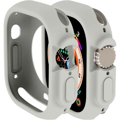 Mobigear Colors Apple Watch Ultra - 49 mm Hardcase Hoesje - Grijs