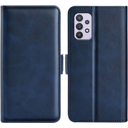 Mobigear Slim Magnet Samsung Galaxy A53 Hoesje Bookcase Portemonnee - Donkerblauw