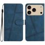 Mobigear Stitch iPhone 17 Pro Max Hoesje Bookcase Portemonnee - Blauw