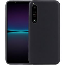 Mobigear Basics Sony Xperia 1 V Hoesje Flexibel TPU Backcover - Zwart
