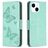 Mobigear Butterfly iPhone 15 Hoesje Bookcase Portemonnee - Groen