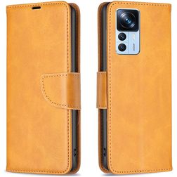 Mobigear Excellent Xiaomi 12T Pro Hoesje Bookcase Portemonnee - Cognac