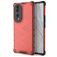 Mobigear Honeycomb HONOR 70 Hoesje Hardcase Backcover Shockproof - Rood