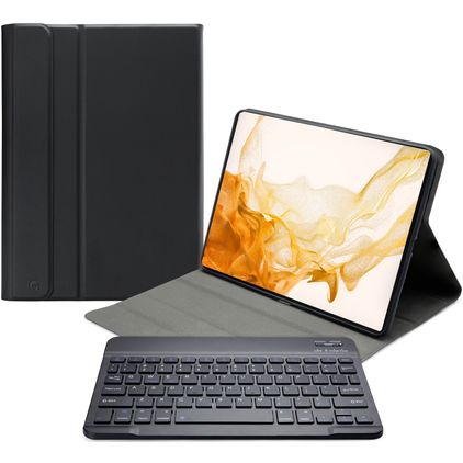 Mobilize Detachable Bluetooth Keyboard Samsung Galaxy Tab S7 Hoes QWERTY Bluetooth Toetsenbord Bookcase - Zwart