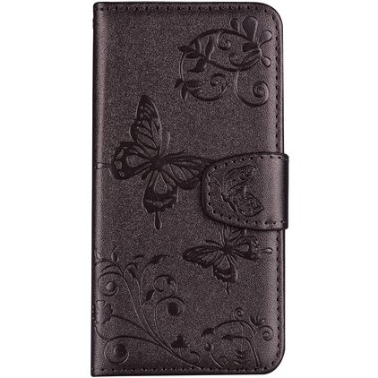 Mobigear Butterfly Xiaomi Mi 8 SE Hoesje Bookcase Portemonnee - Grijs