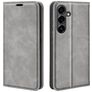 Mobigear Retro Slim Samsung Galaxy S25 FE Hoesje Bookcase Portemonnee - Grijs