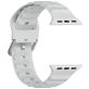 Mobigear Bumpy Siliconen Apple Watch Bandje Gespsluiting - 42/41/40/38 mm - Grijs