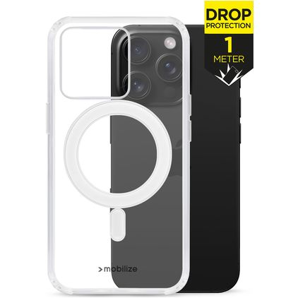 Mobilize Naked Protection Doorzichtig iPhone 16 Pro MagSafe Hoesje Hardcase Backcover Shockproof - Transparant