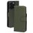Mobiparts iPhone 16 Pro MagSafe Hoesje Echt Leer Uitneembare 2in1 Bookcase Portemonnee - Groen