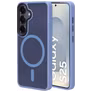 Mobiparts Hardcover Samsung Galaxy S25 MagSafe Hoesje Hardcase Backcover - Satin Light Blue