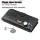 Mobigear Zipper iPhone 17 Pro Hoesje Bookcase Portemonnee - Zwart