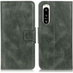 Mobigear Classy Sony Xperia 5 IV Hoesje Bookcase Portemonnee - Groen