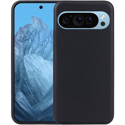 Mobigear Basics Google Pixel 9 Hoesje Flexibel TPU Backcover - Zwart