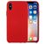 Mobigear Rubber Touch iPhone XS Siliconen Hoesje Backcover - Rood