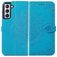 Mobigear Mandala Samsung Galaxy S21 FE Hoesje Bookcase Portemonnee - Blauw