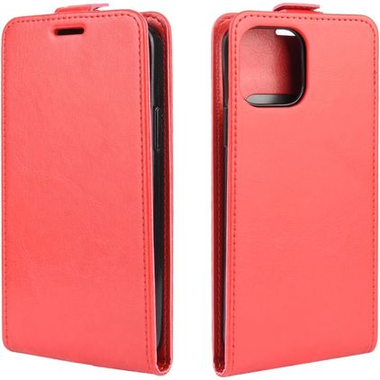 Mobigear iPhone 12 Hoesje Flipcase - Rood