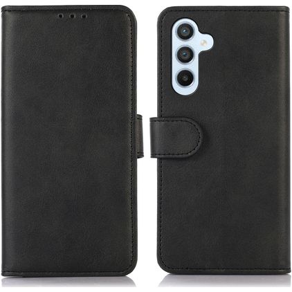 Mobigear Wallet Samsung Galaxy S24 FE Hoesje Bookcase Portemonnee - Zwart