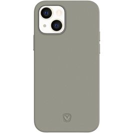 Valenta Snap Luxe iPhone 13 Mini Hoesje Echt Leer Backcover - Grijs