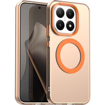 Mobigear Shockproof Xiaomi 15T MagSafe Hoesje Hardcase Backcover - Oranje