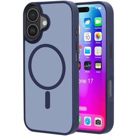 Mobiparts Hardcover iPhone 17 MagSafe Hoesje Hardcase Backcover - Satin Blue