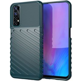 Mobigear Groove Realme 7 Hoesje Flexibel TPU Backcover - Groen