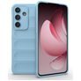 Mobigear Bumpy Samsung Galaxy S25 FE Hoesje Flexibel TPU Backcover - Blauw