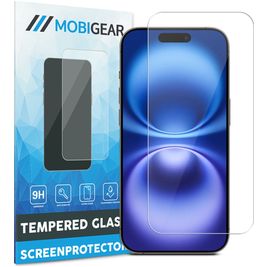 Mobigear iPhone 16 Plus Glazen Screenprotector - Case Friendly Mobigear iPhone 16 Plus Glazen Screenprotector - Case Friendly