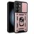 Mobigear Armor Ring Cam Slide Samsung Galaxy S24 FE Hoesje Hardcase Backcover Shockproof met Ringhouder en Camera Slider - Roségoud