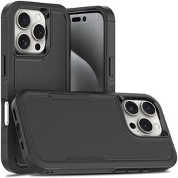 Mobigear Heavy Armor iPhone 16 Pro Hoesje Hardcase Backcover Shockproof - Zwart