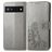 Mobigear Clover Google Pixel 6a Hoesje Bookcase Portemonnee - Grijs
