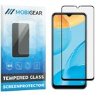 Mobigear Premium OPPO A15 Glazen Screenprotector - Case Friendly - Zwart