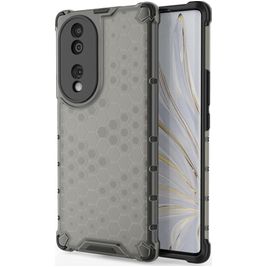 Mobigear Honeycomb HONOR 70 Hoesje Hardcase Backcover Shockproof - Zwart