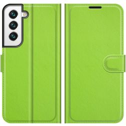 Mobigear Classic Samsung Galaxy S22 Hoesje Bookcase Portemonnee - Groen