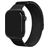 Mobilize RVS Milanese Apple Watch Bandje Magneetsluiting - 49/46/45/44 mm - Zwart