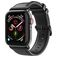Dux Ducis Business Leren Apple Watch Bandje Gespsluiting - 49/46/45/44 mm - Zwart