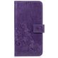 Mobigear Clover iPhone XR Hoesje Bookcase Portemonnee - Paars
