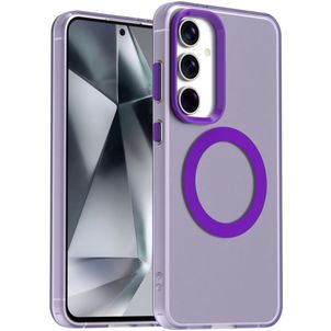 Mobigear Shockproof Samsung Galaxy S24 FE MagSafe Hoesje Hardcase Backcover - Paars