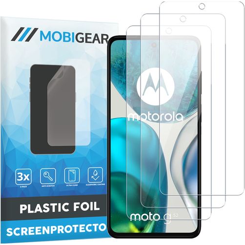 Mobigear Motorola Moto G52 Screenprotector Folie - Case Friendly (3-Pack)