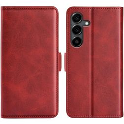 Mobigear Slim Magnet Samsung Galaxy S25 FE Hoesje Bookcase Portemonnee - Rood