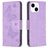 Mobigear Butterfly iPhone 15 Hoesje Bookcase Portemonnee - Paars