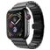 Mobigear Madrid Stalen Apple Watch Bandje Vouwsluiting - 49/46/45/44 mm - Zwart
