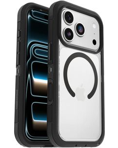 OtterBox Defender Pro XT iPhone 17 Pro MagSafe Hoesje Hardcase Backcover Shockproof - Transparant / Zwart