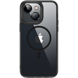 Valenta Trend iPhone 13 MagSafe Hoesje Hardcase Backcover - Transparant / Zwart