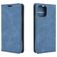 Mobigear Retro Slim iPhone 12 Pro Hoesje Bookcase Portemonnee - Blauw