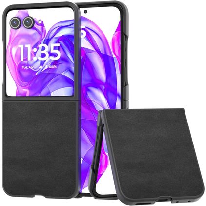Mobigear Excellent Motorola Razr 50 Ultra Hoesje Hardcase Backcover - Zwart