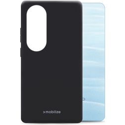Mobilize Rubber Gelly OPPO A60 Hoesje Flexibel TPU Backcover - Zwart