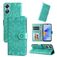 Mobigear Sunflower OPPO A17 Hoesje Bookcase Portemonnee - Groen