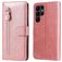 Mobigear Zipper Samsung Galaxy S23 Ultra Hoesje Bookcase Portemonnee - Roségoud