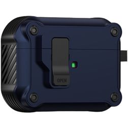 Mobigear Armor Clip Apple AirPods Pro 2 Hardcase Hoesje - Blauw