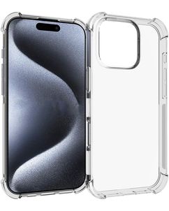 Mobigear Cushion Doorzichtig iPhone 16 Pro Hoesje Flexibel TPU Backcover - Transparant